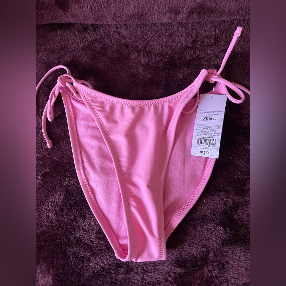 Wild Fable Pink Tie-Side Bikini Bottoms